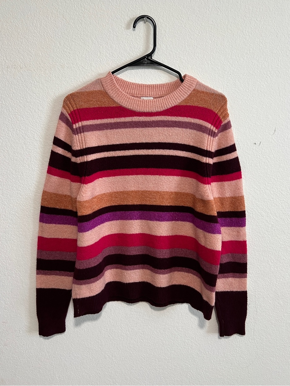 Striped Crewneck Sweater Multicolor Retro Indie inspired